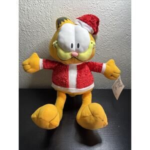 Santa Garfield plush toy 14”